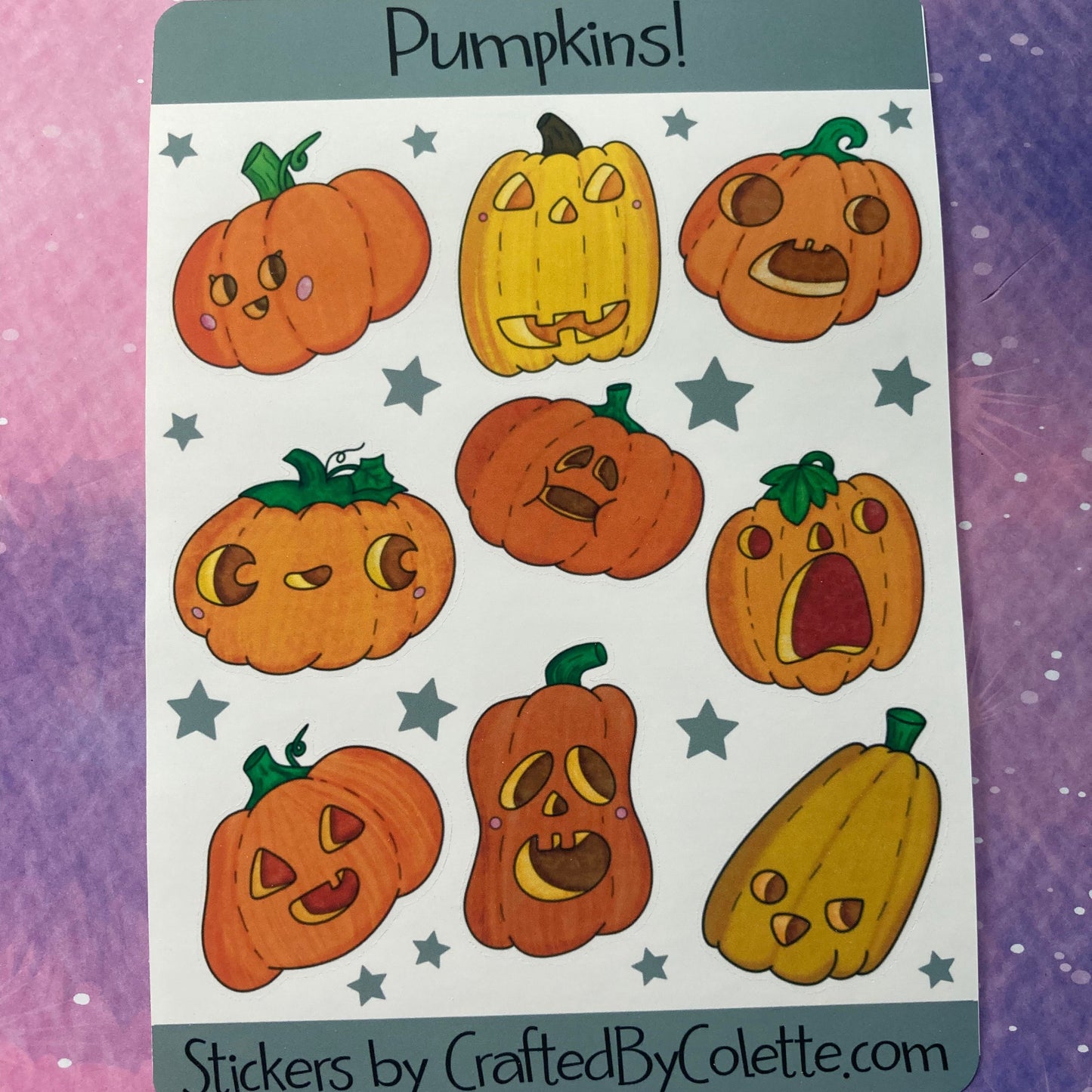 Pumpkins Sticker Sheet