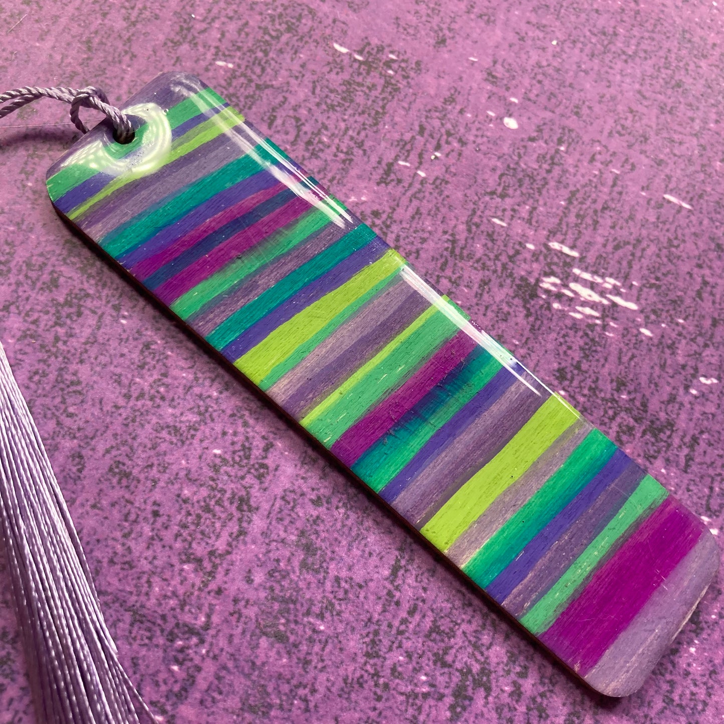 Original Painting Wooden Bookmark - Seconds