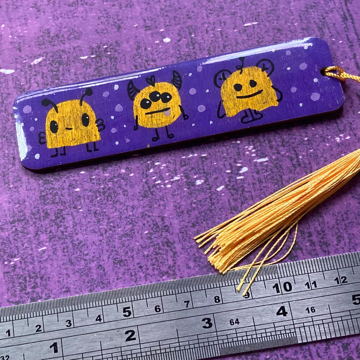 Original Painting Wooden Bookmark - Seconds