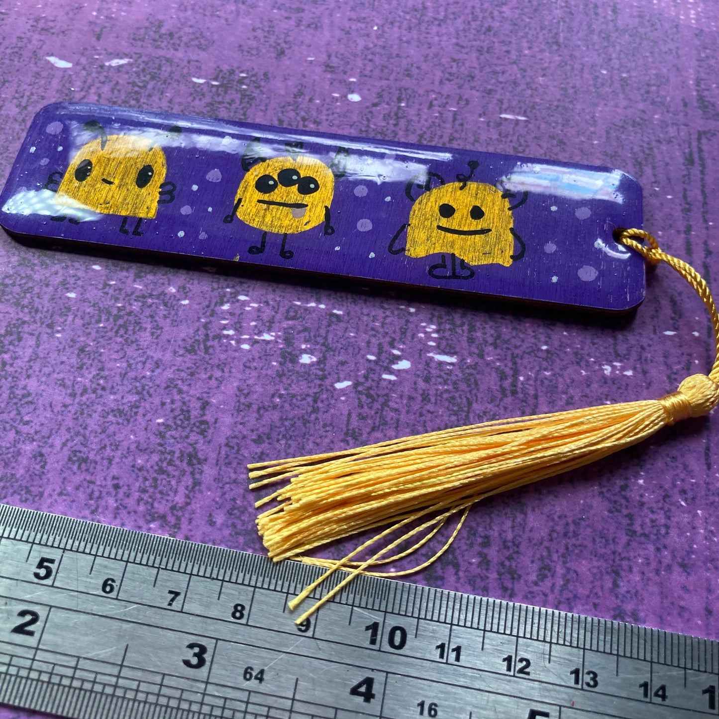 Original Painting Wooden Bookmark - Seconds