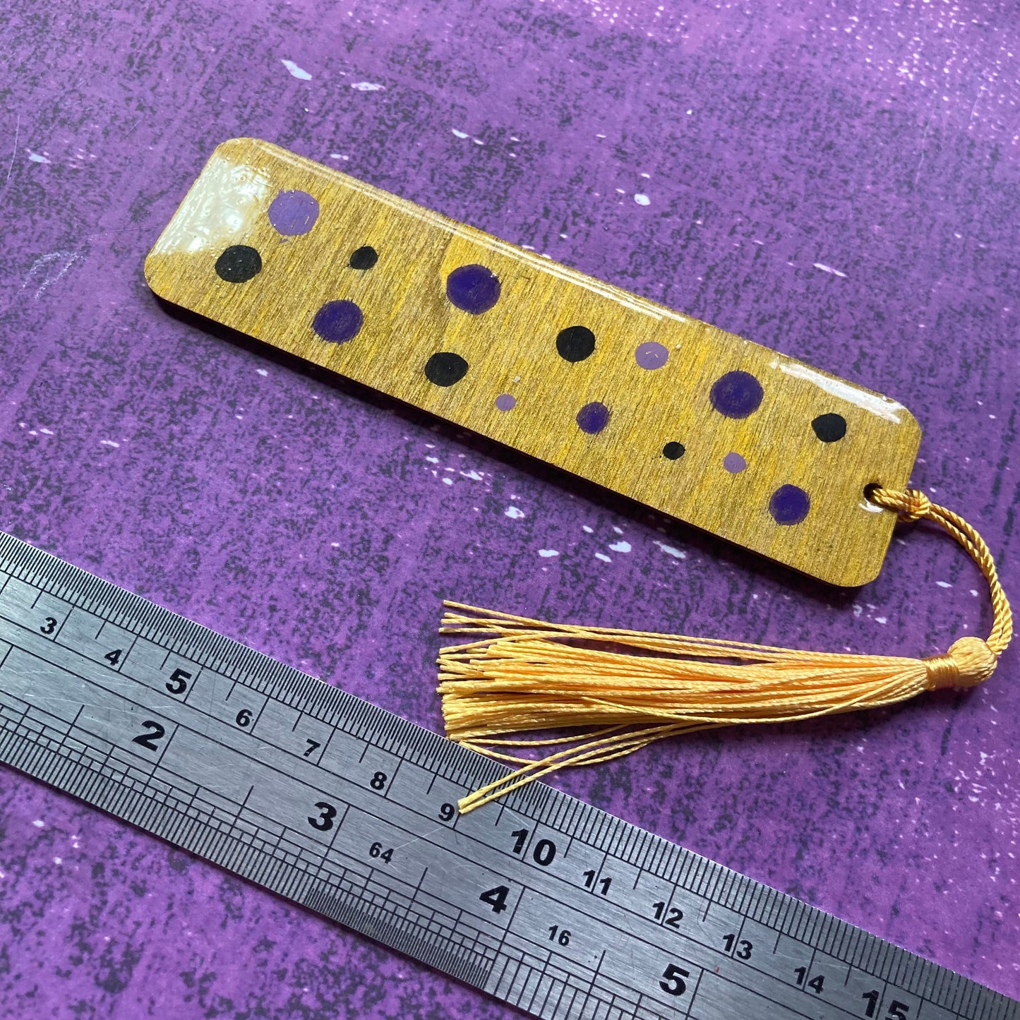 Original Painting Wooden Bookmark - Seconds