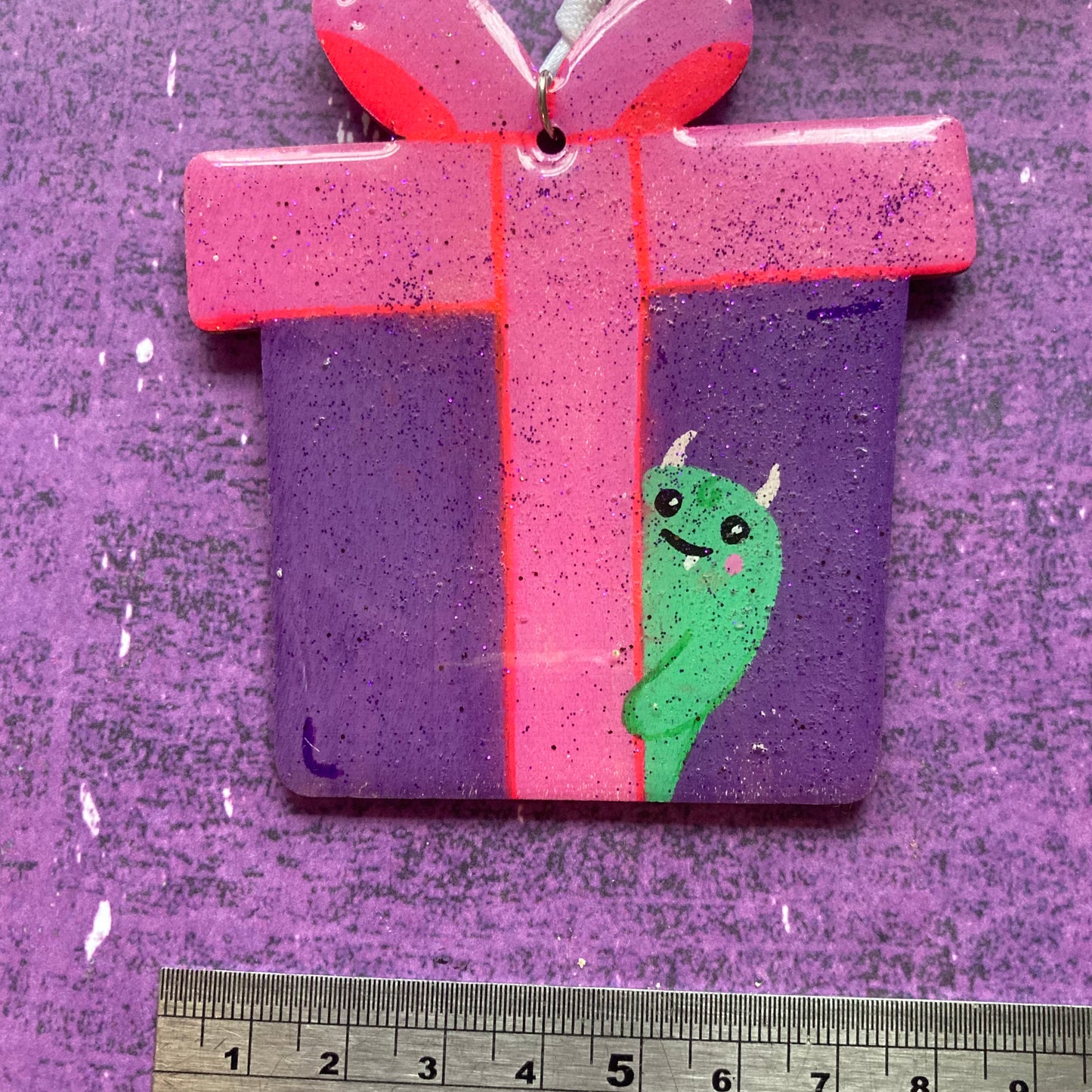Double-Sided Handpainted Wood Decoration