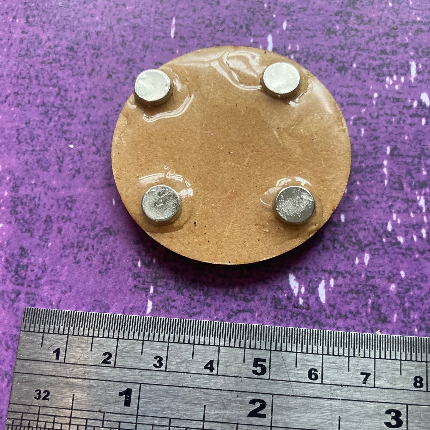 Rainbow Handpainted Wood Magnet - Seconds