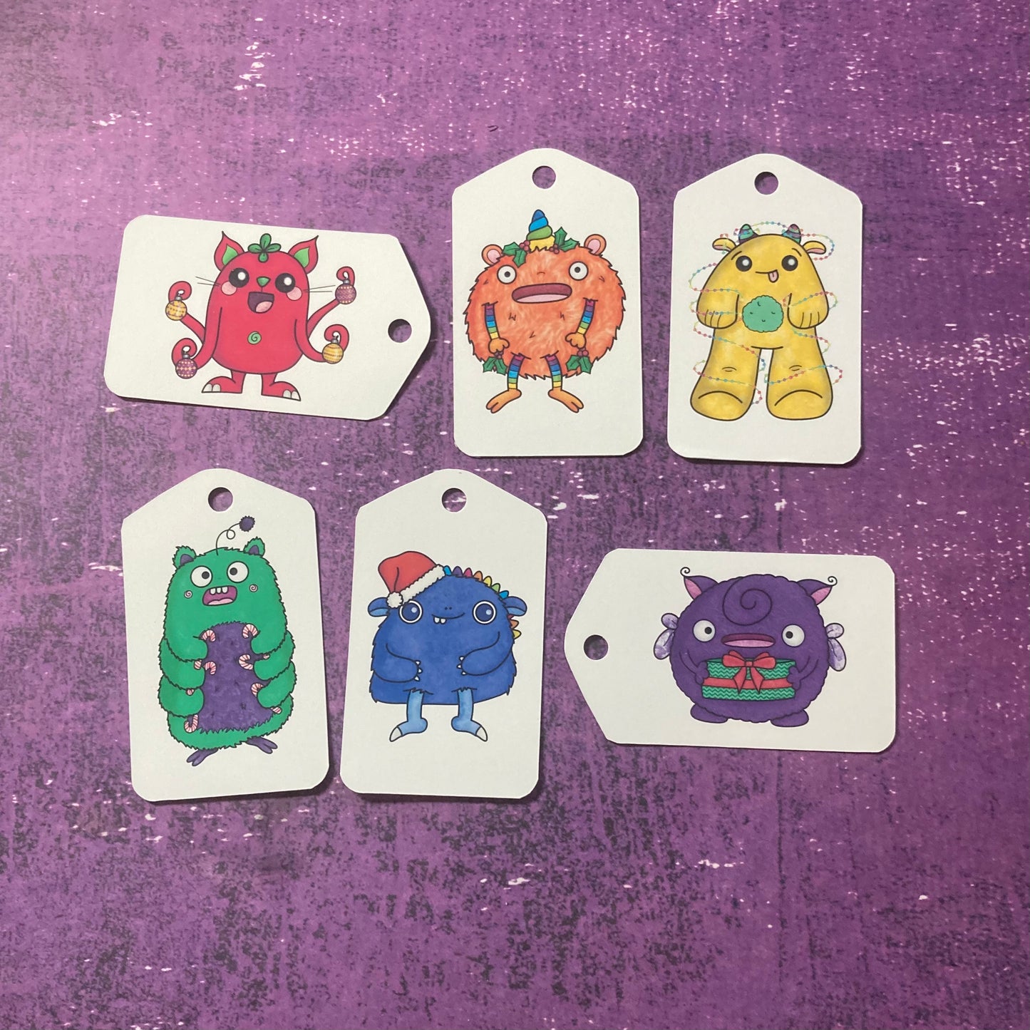 Christmas Monster Gift Tags