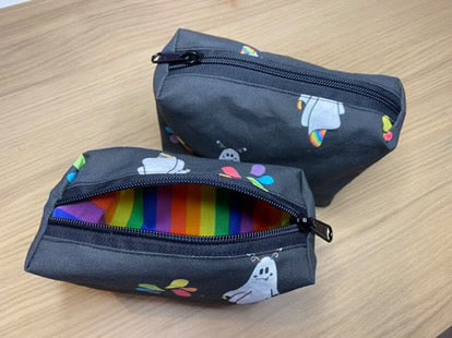 Monster Nigel the Ghost Boxy Zipper Pouch