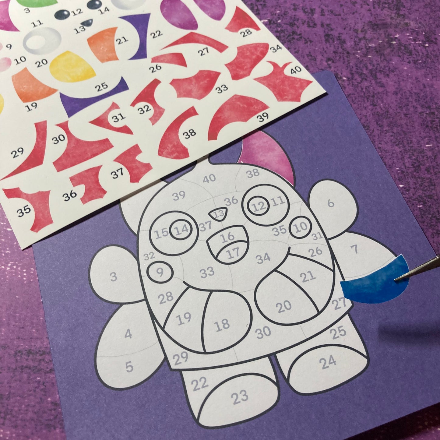 Paint By Stickers Monster Kit