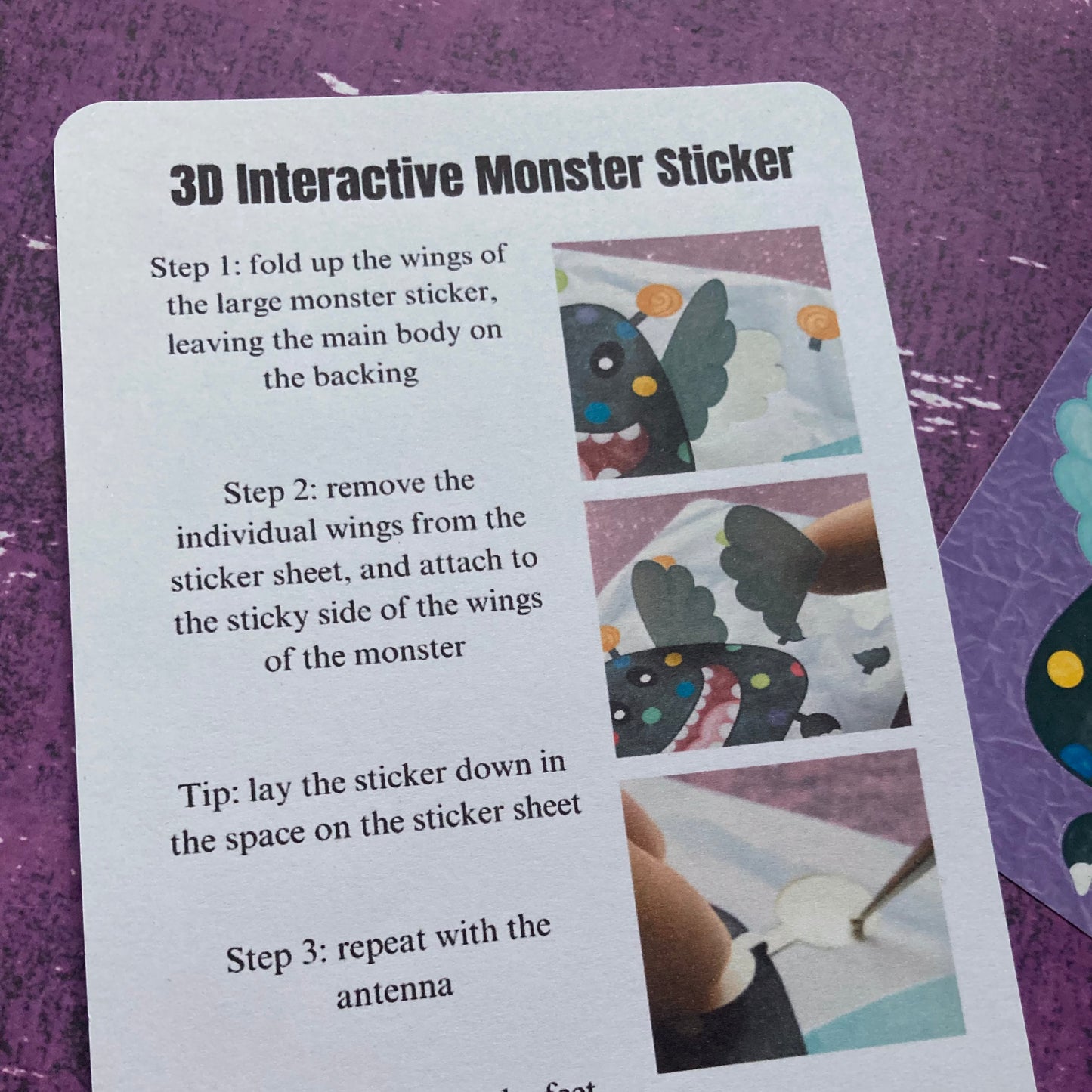 3D Monster Interactive Sticker Kit
