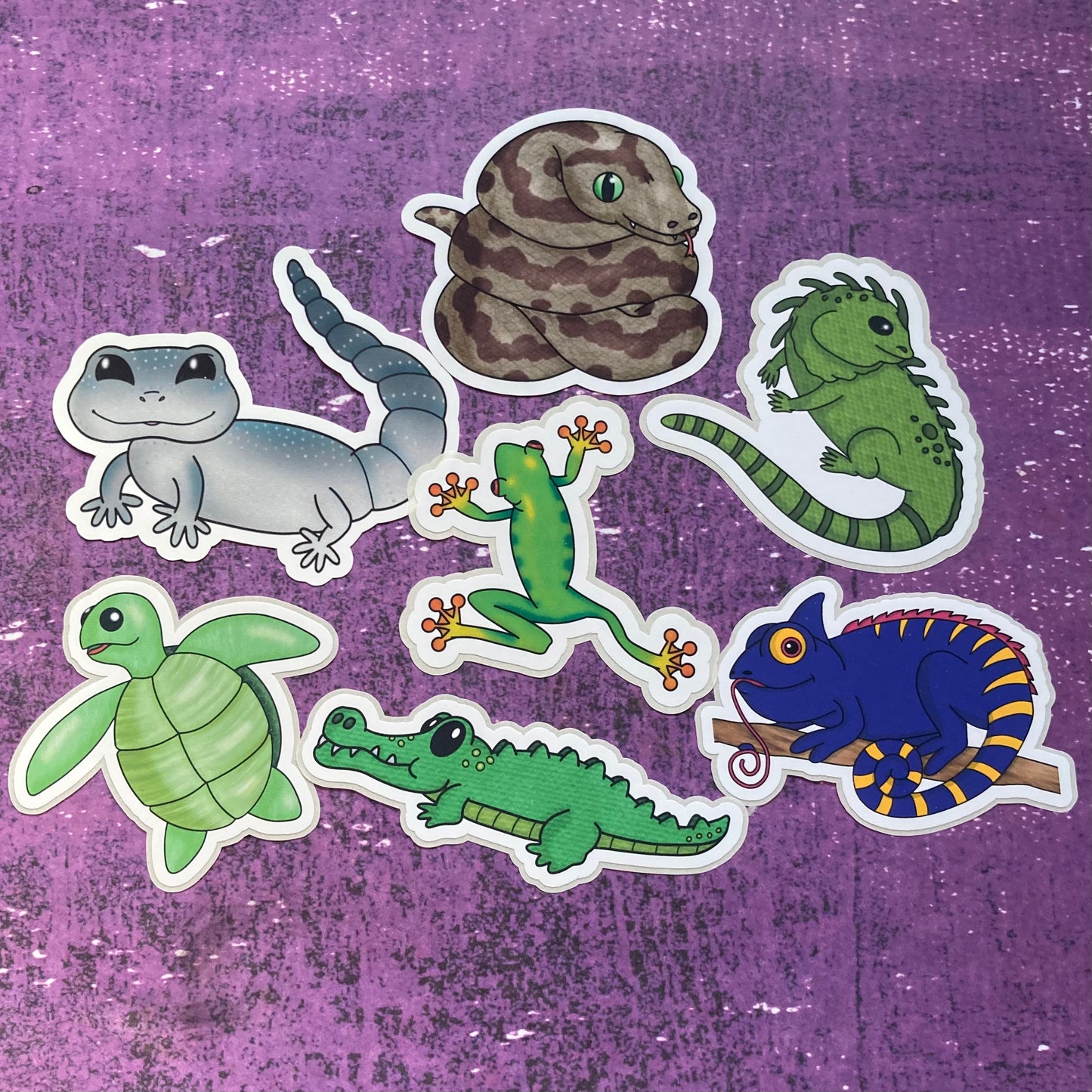 Reptiles & Amphibians Die Cut Stickers