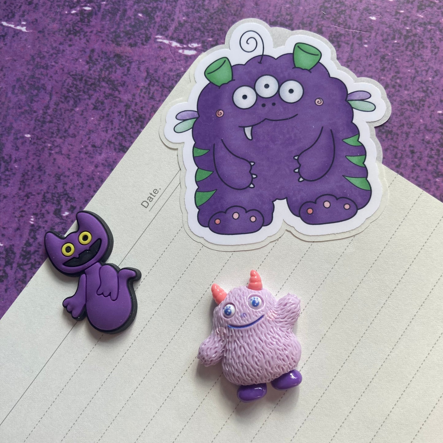 Monsters By Rainbow Stickers 6 - Purple
