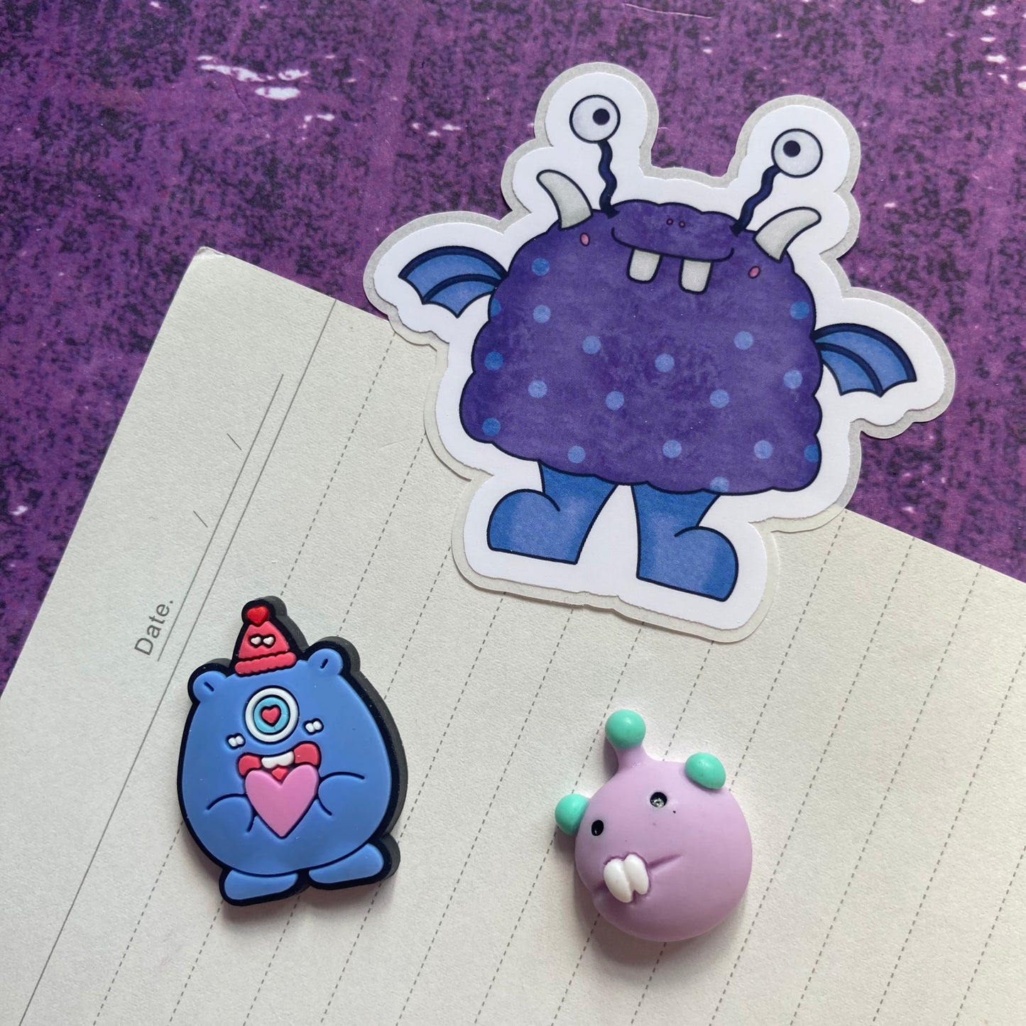 Monsters By Rainbow Stickers 6 - Purple