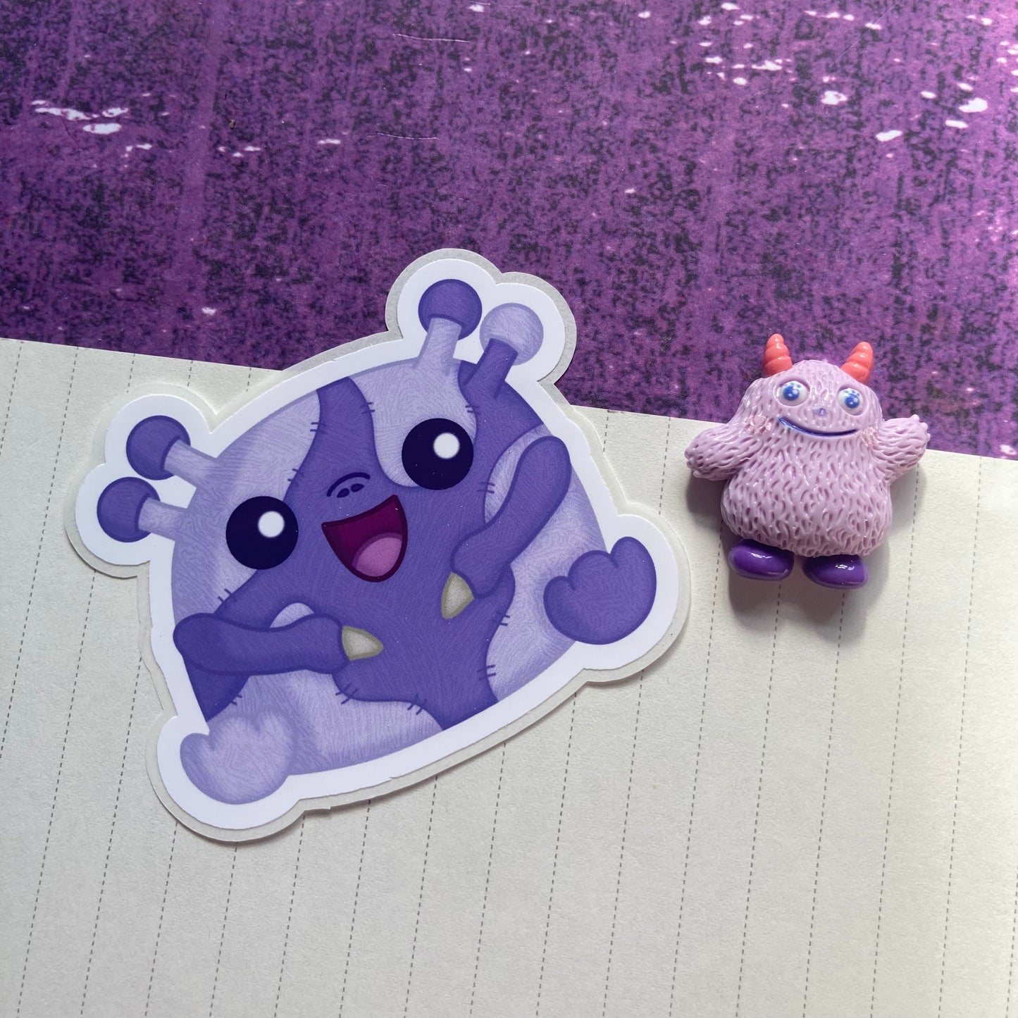 Monsters By Rainbow Stickers 6 - Purple