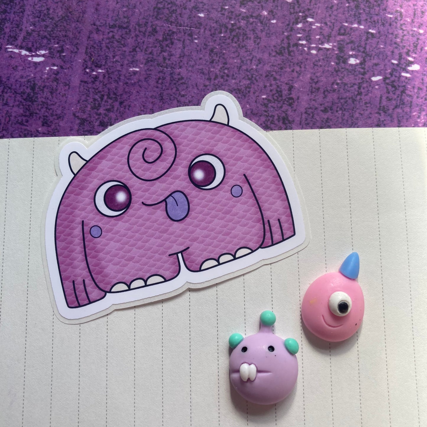 Monsters By Rainbow Stickers 7 - Pink