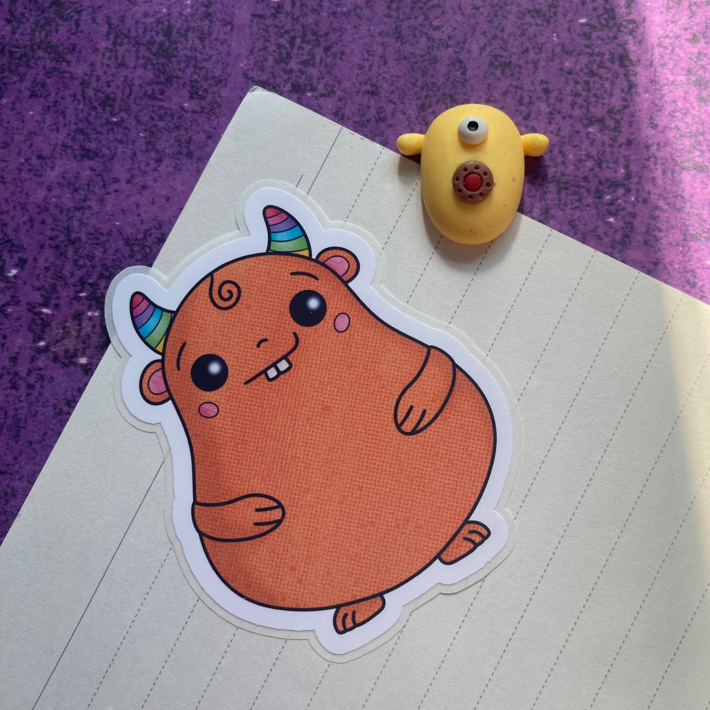 Monsters By Rainbow Stickers 2 - Orange