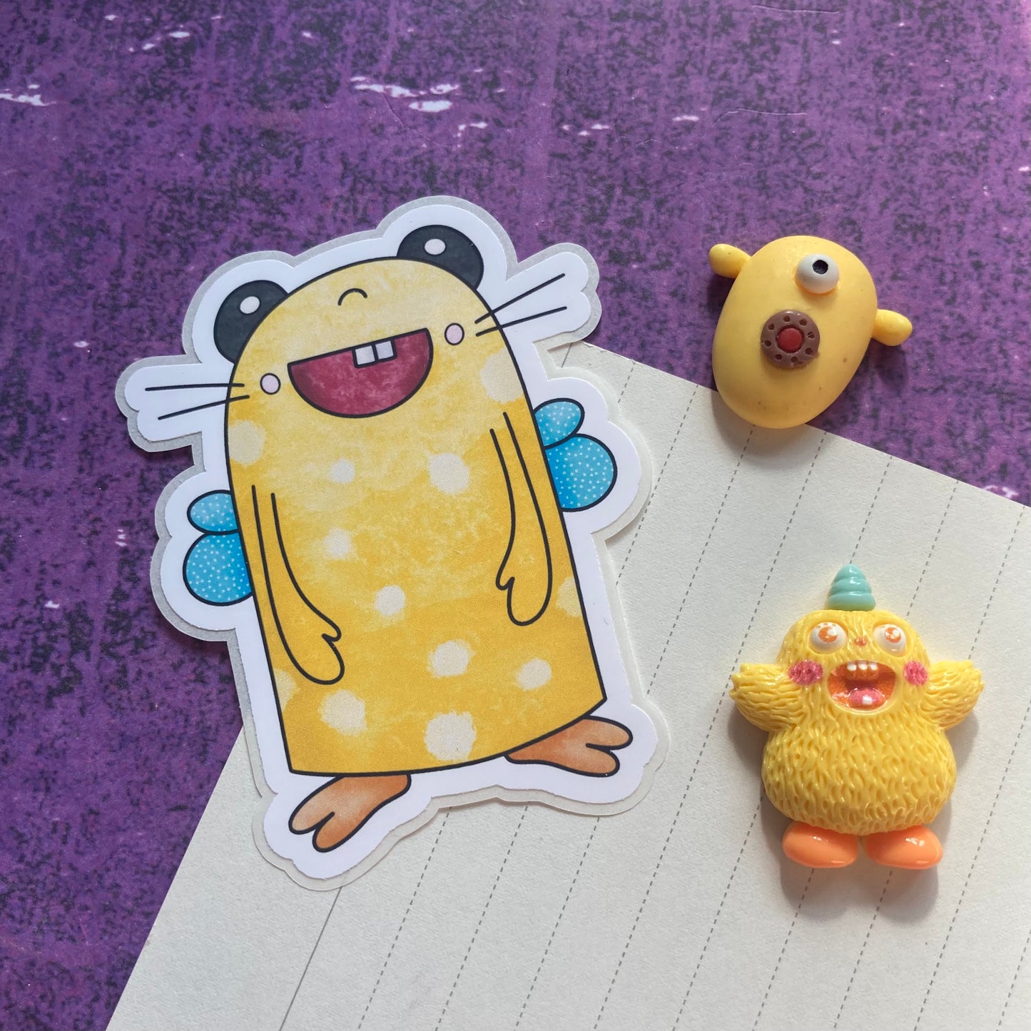 Monsters By Rainbow Stickers 3 - Yellow