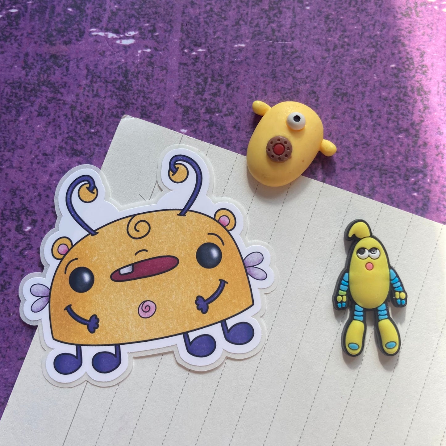 Monsters By Rainbow Stickers 3 - Yellow