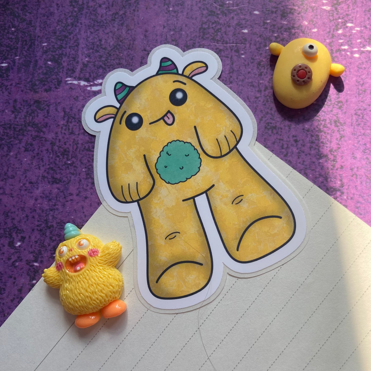 Monsters By Rainbow Stickers 3 - Yellow