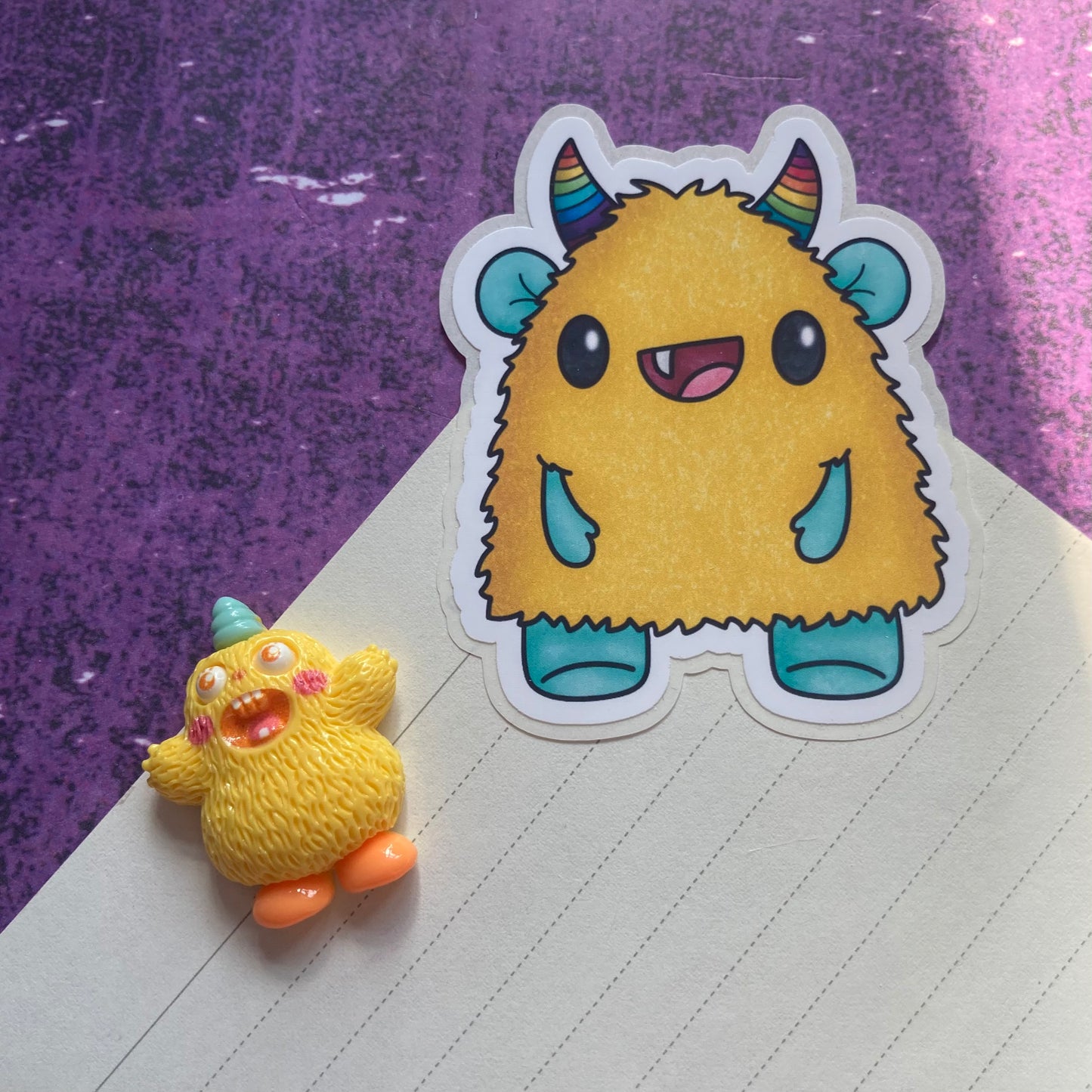 Monsters By Rainbow Stickers 3 - Yellow