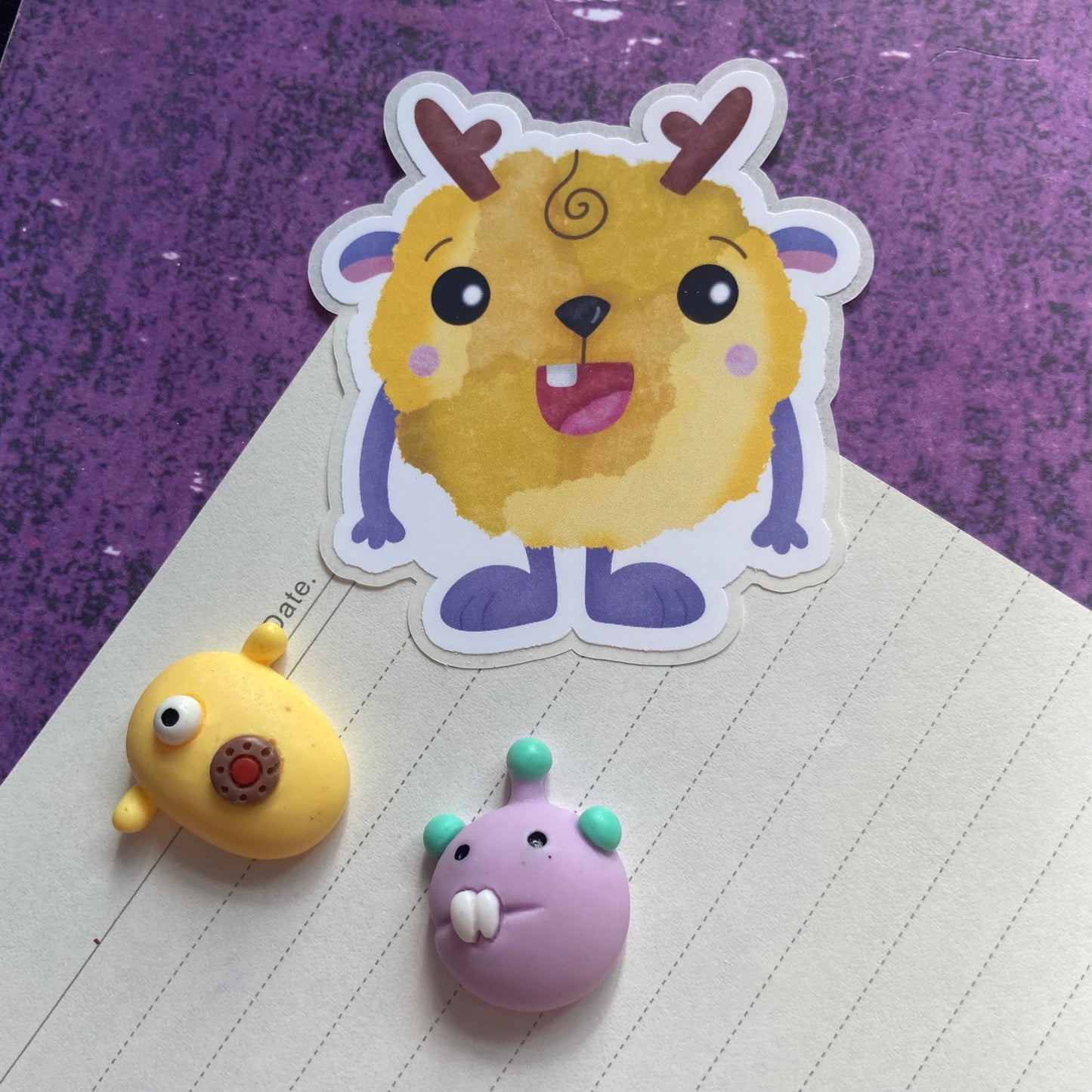 Monsters By Rainbow Stickers 3 - Yellow