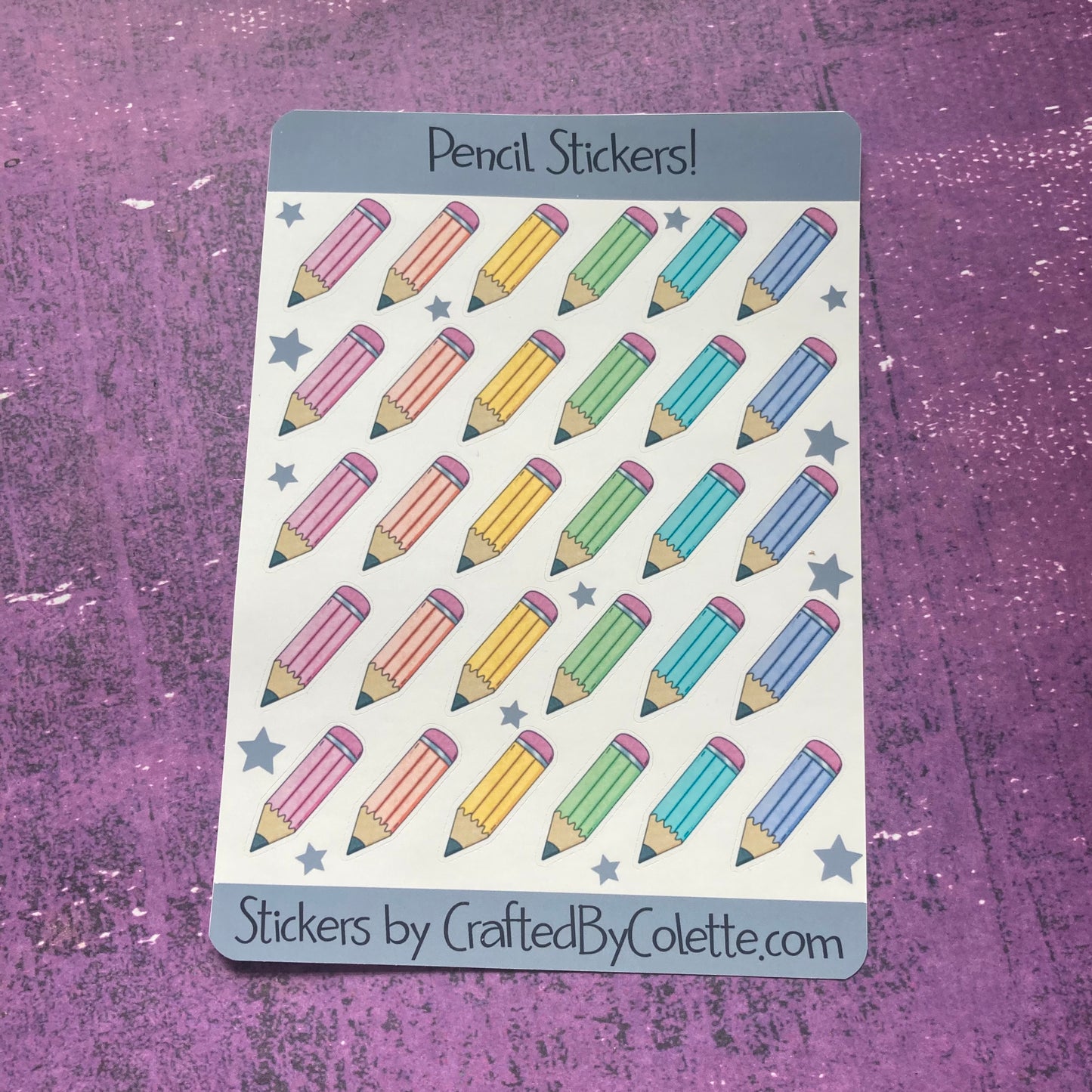 Pencils Sticker Sheets