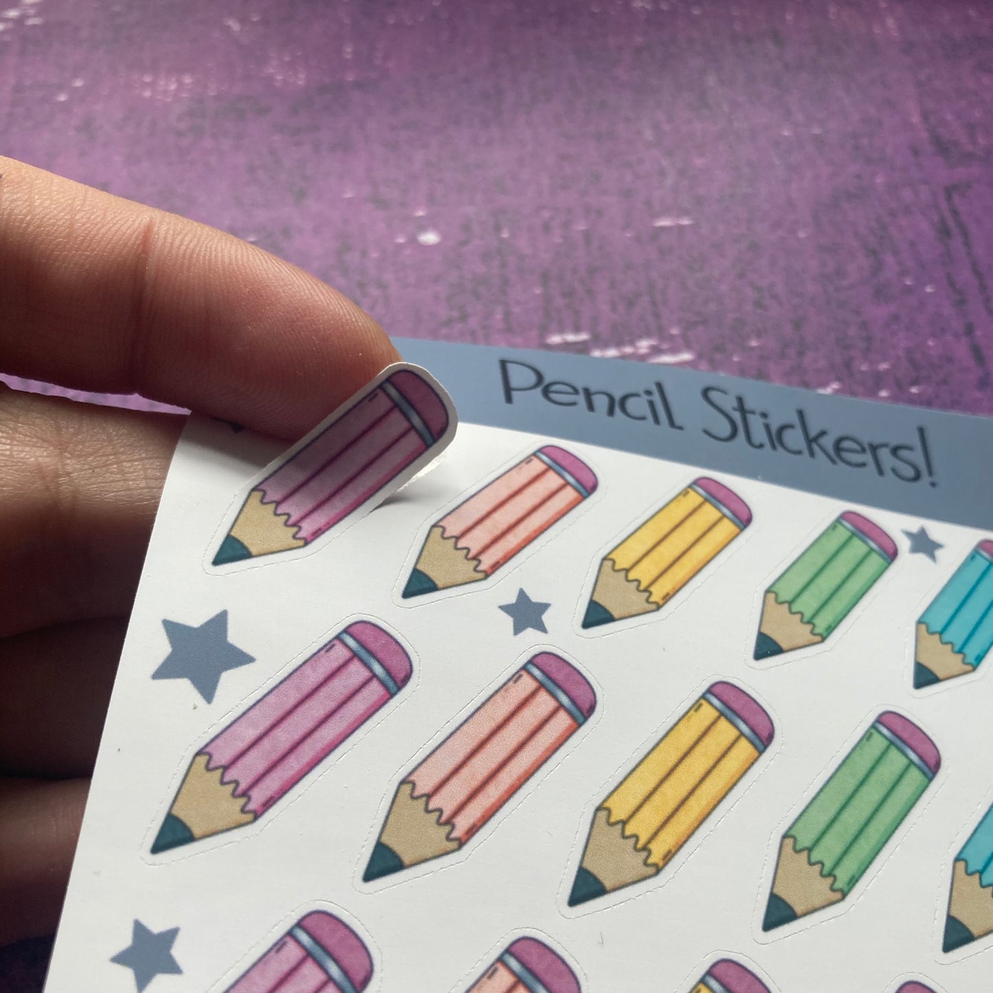 Pencils Sticker Sheets