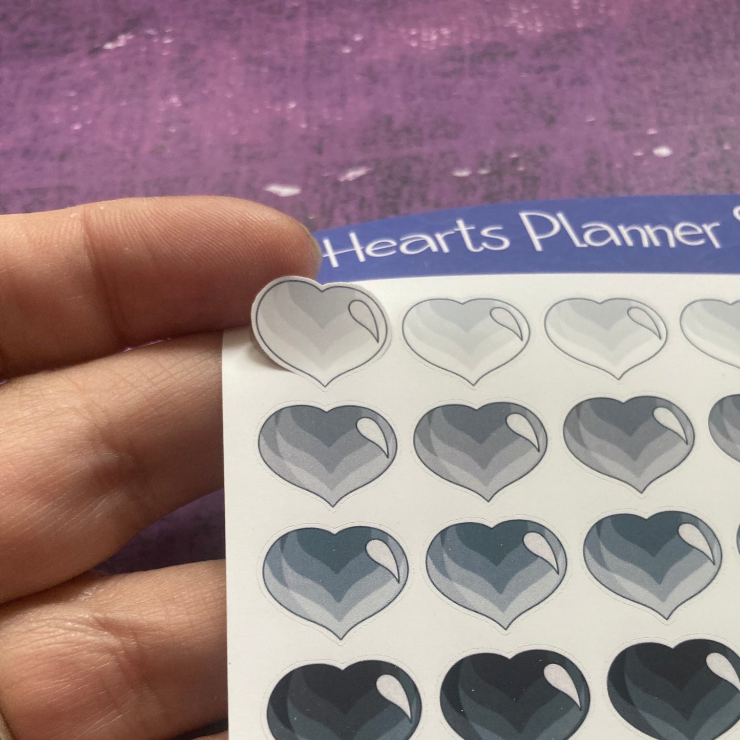 Hearts Planner Stickers