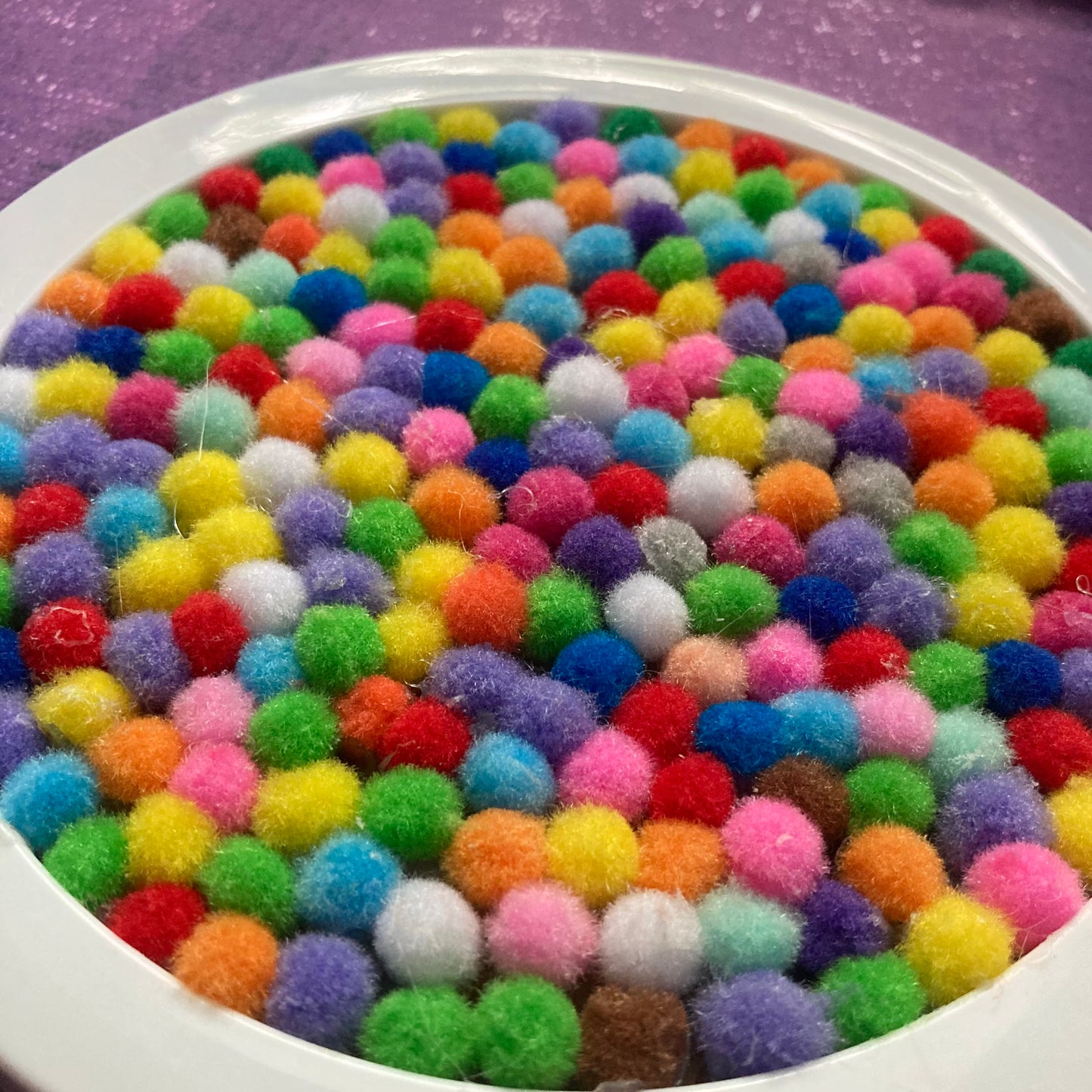 Rainbow Pom-Pom Art
