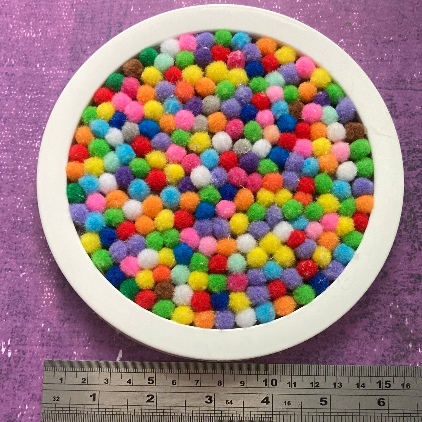 Rainbow Pom-Pom Art