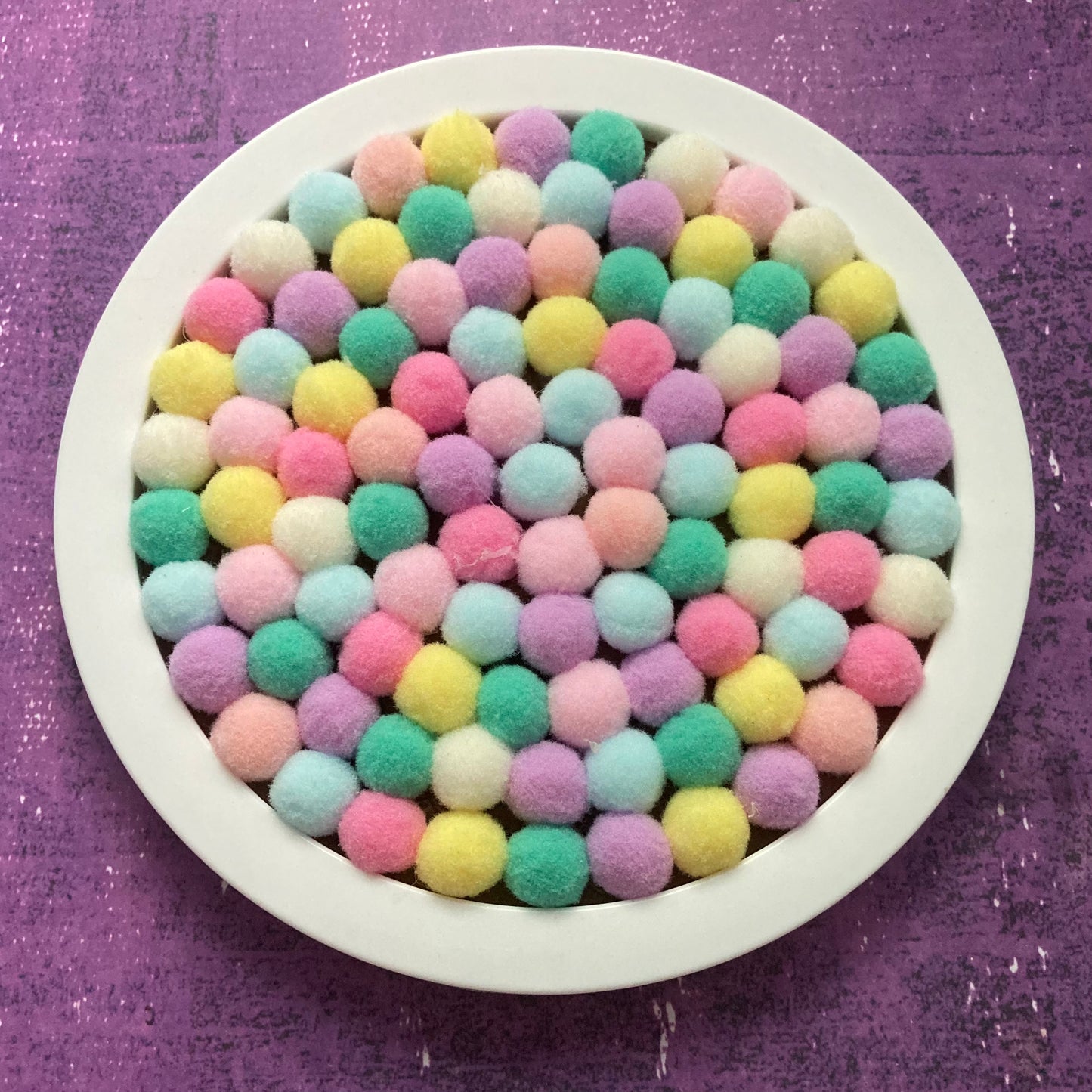 Rainbow Pom-Pom Art