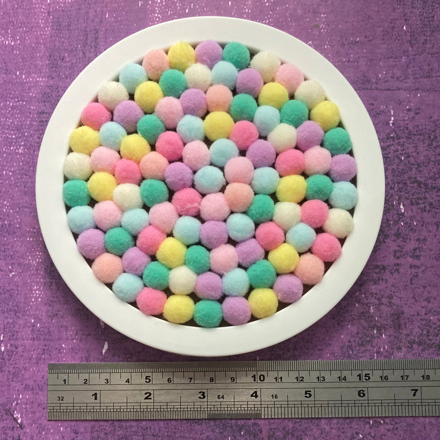 Rainbow Pom-Pom Art