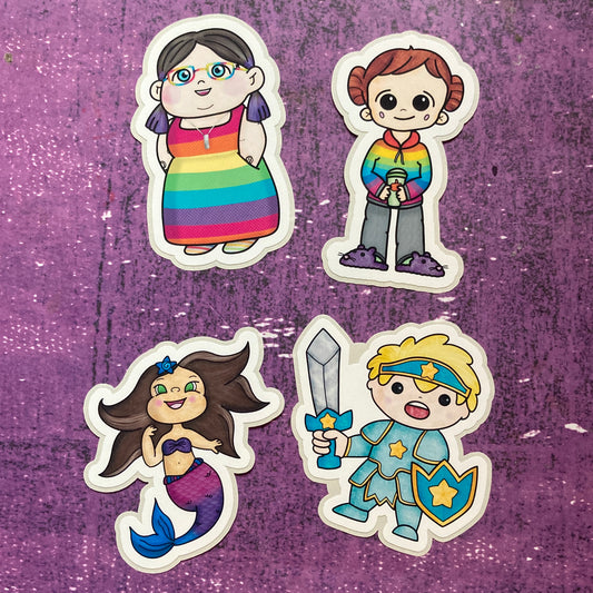 Chibi Character Stickers