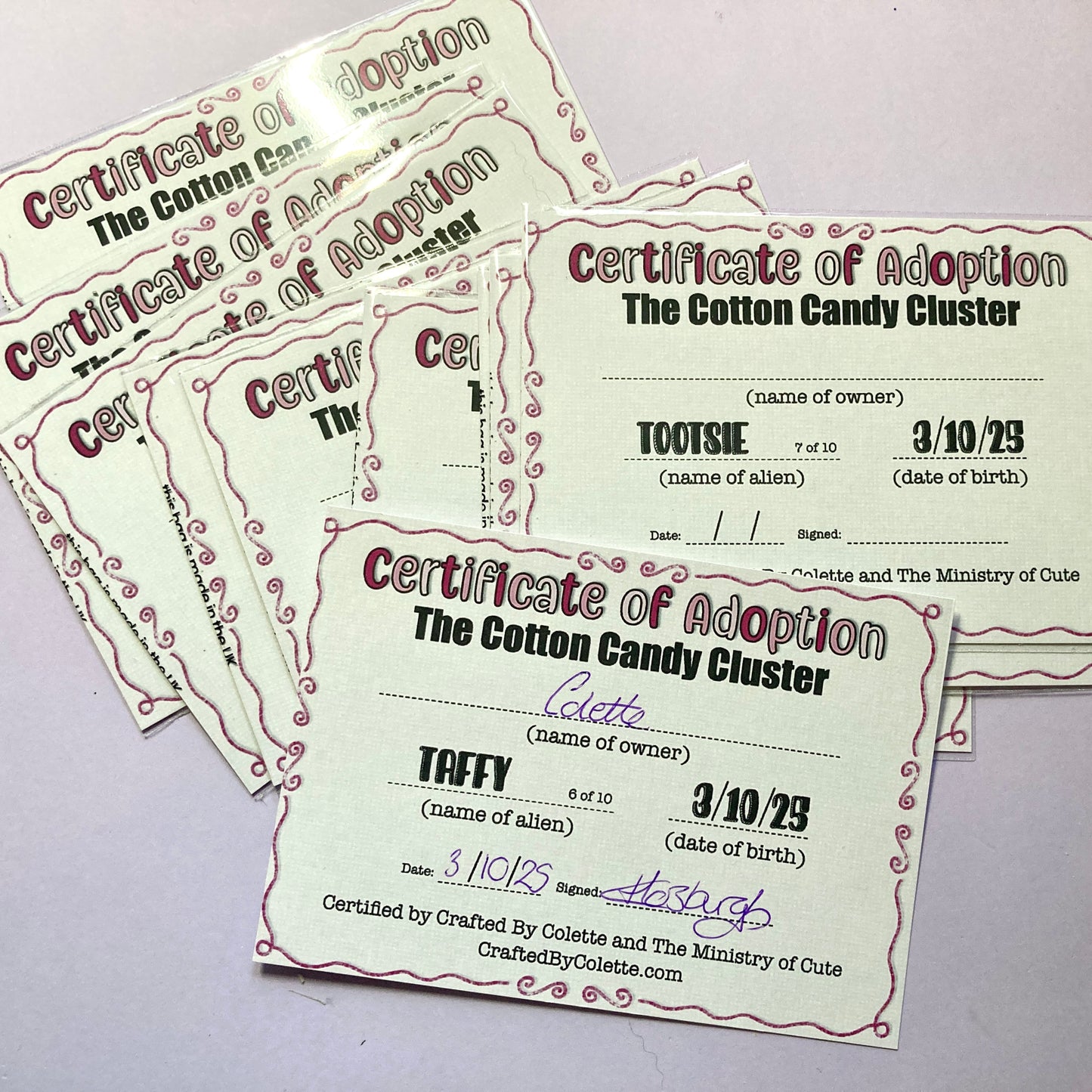 Collection 15 - The Cotton Candy Cluster
