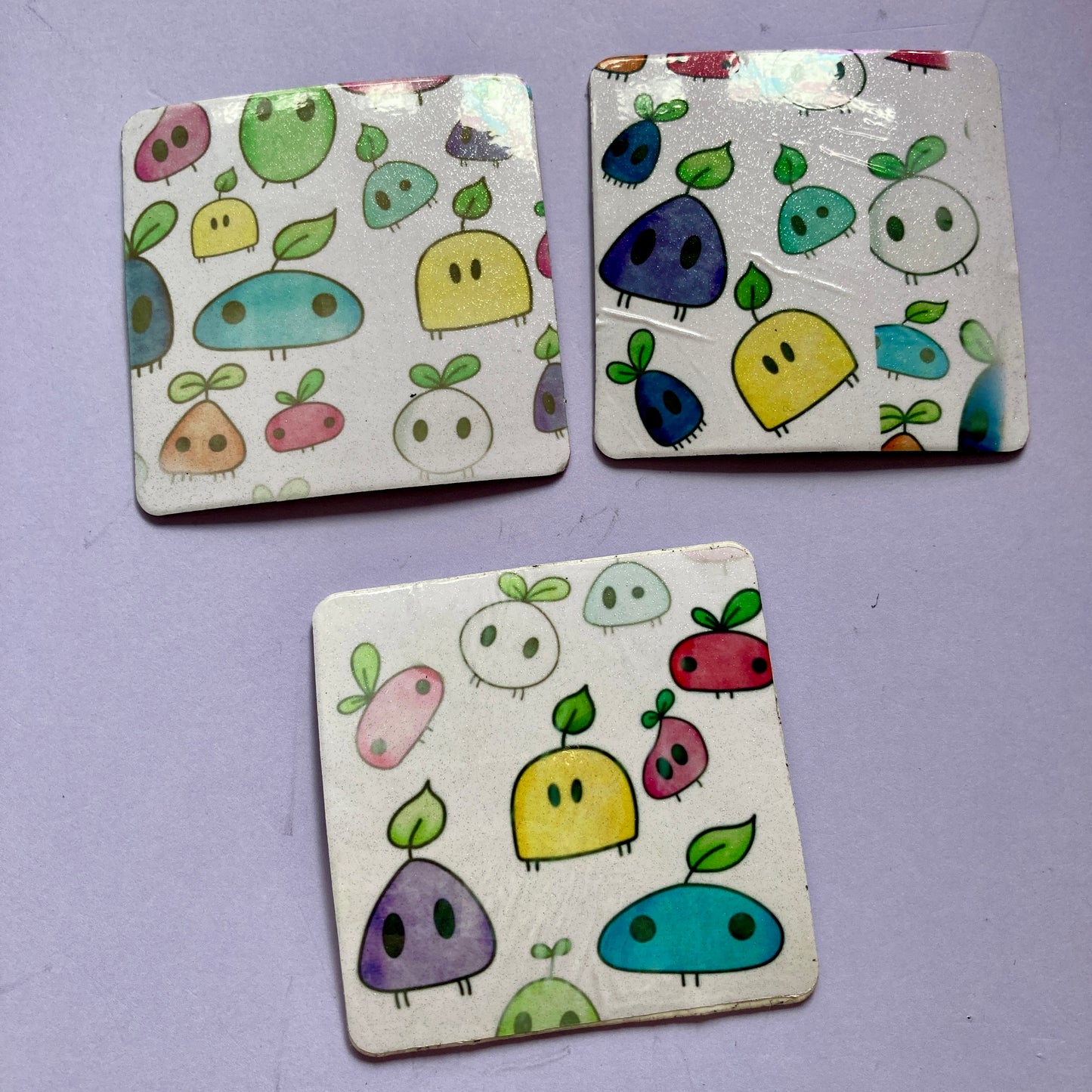 Sublimation Attempts - Coasters, Magnets, Keyrings - Seconds