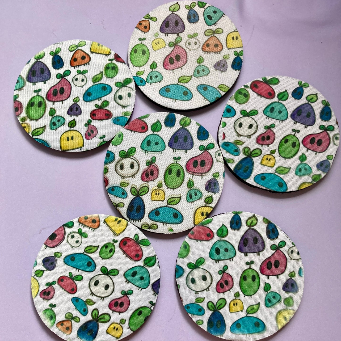 Sublimation Attempts - Coasters, Magnets, Keyrings - Seconds