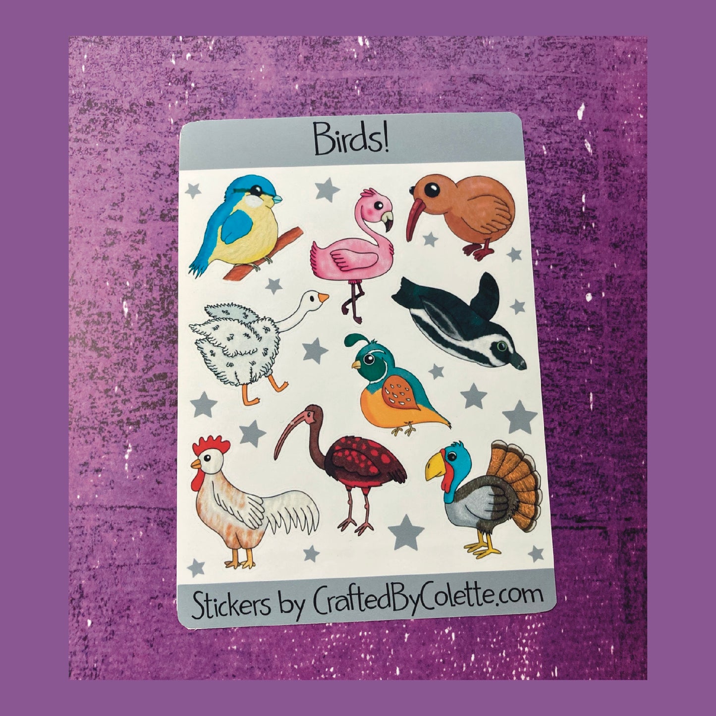 Birds Sticker Sheet