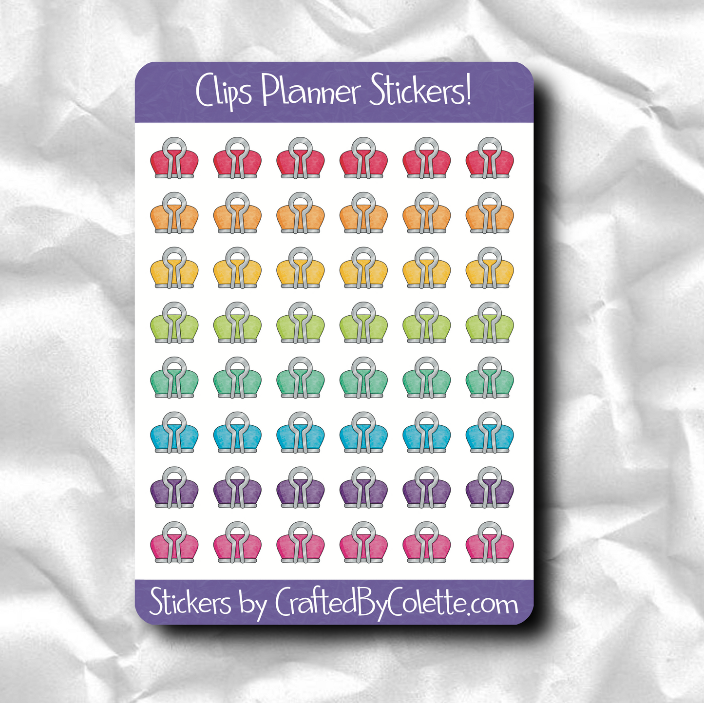 Clips Planner Stickers