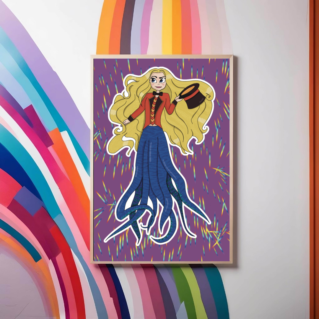 Circus Mermaid Print