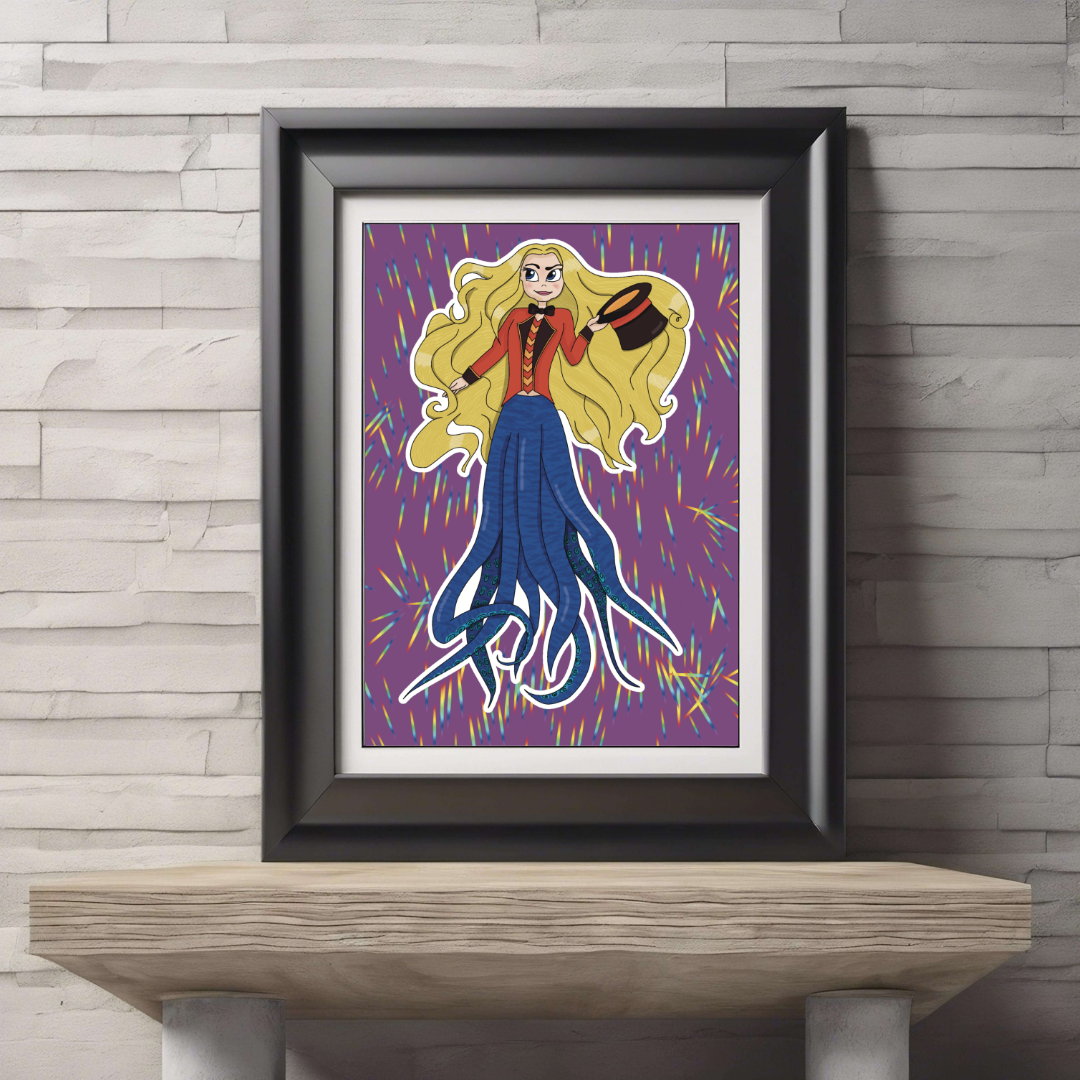 Circus Mermaid Print