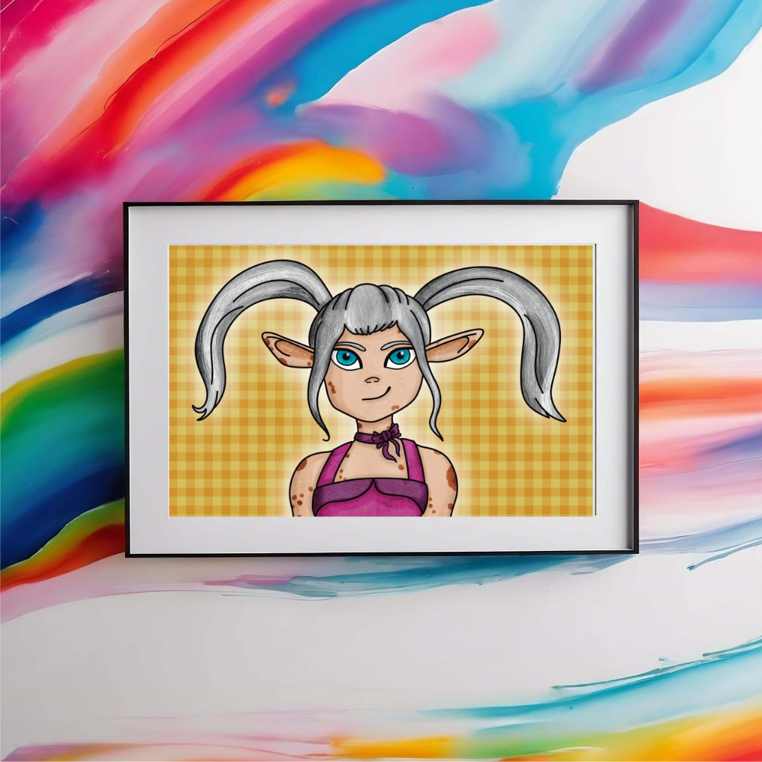 Lucy Original Character Print