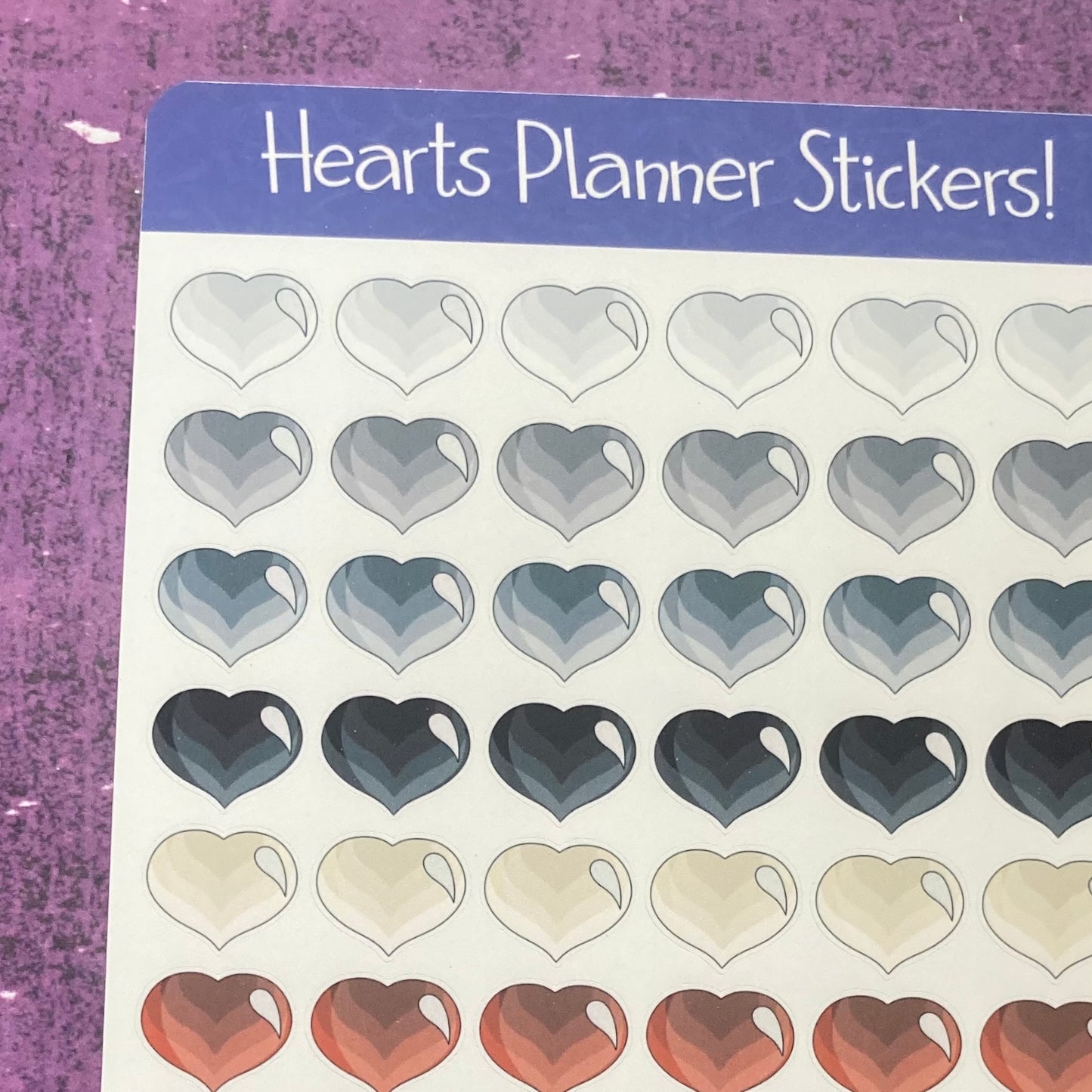 Hearts Planner Stickers