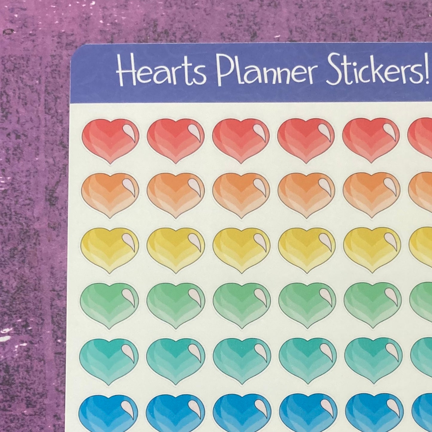 Hearts Planner Stickers