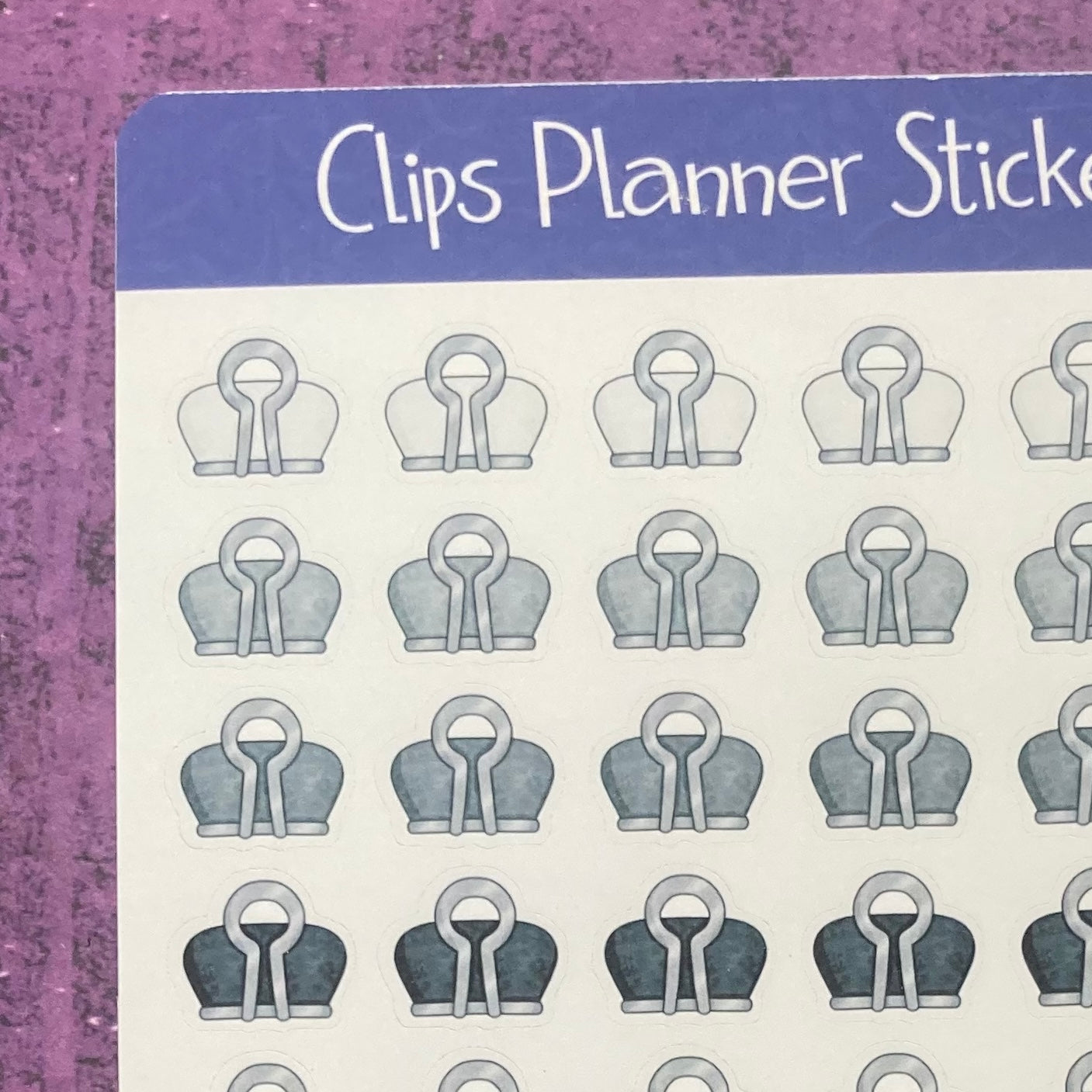 Clips Planner Stickers