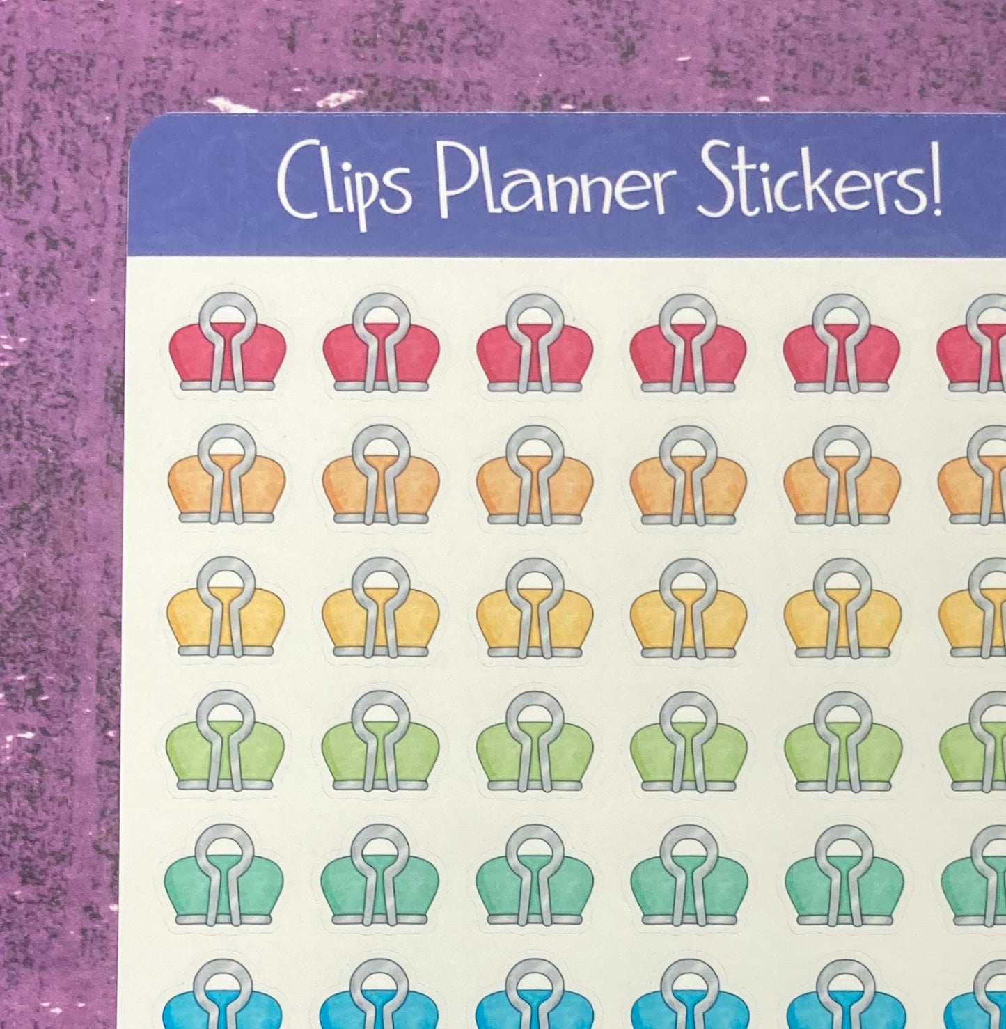 Clips Planner Stickers
