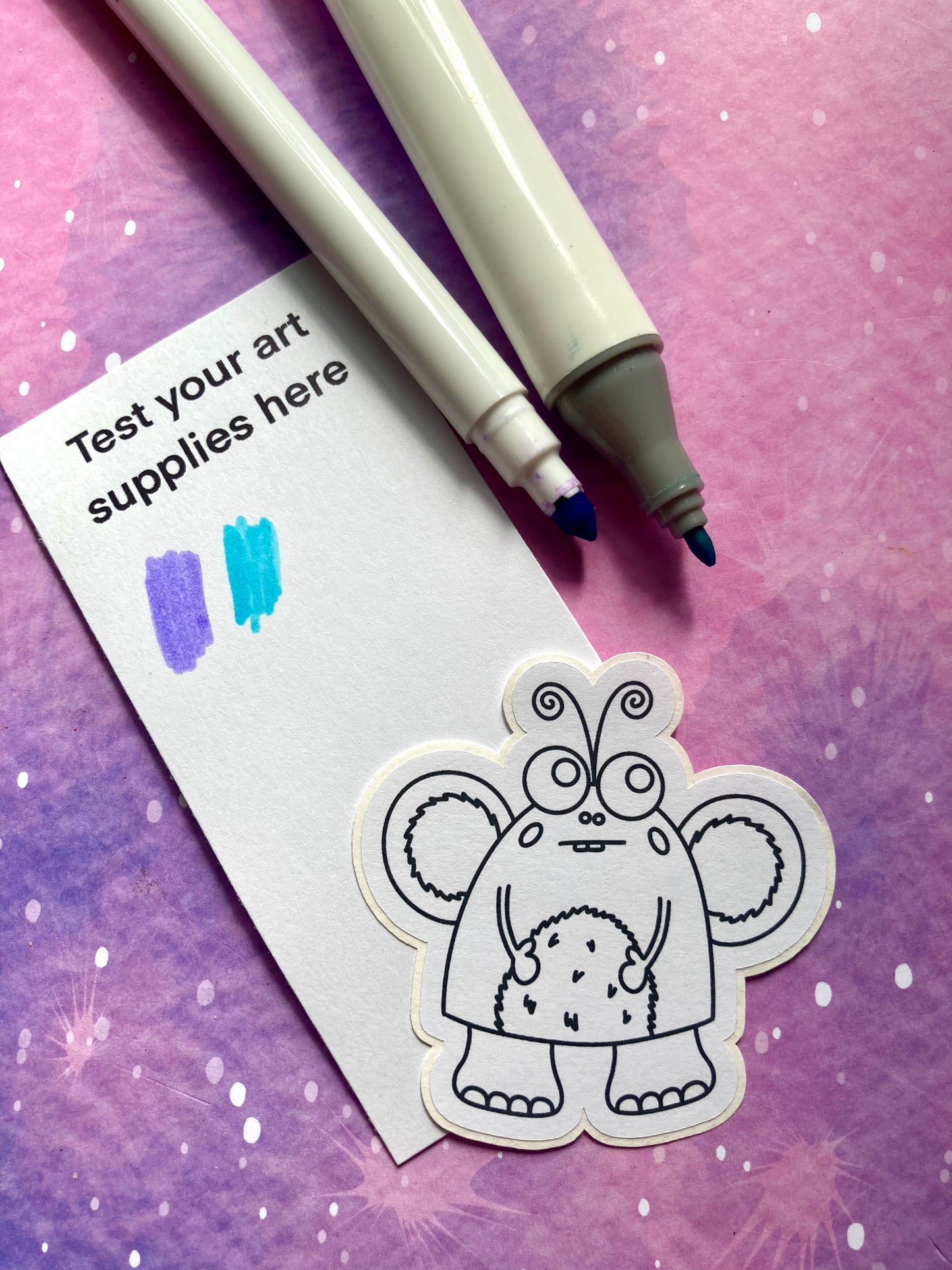 Colour Your Own Monster Stickers