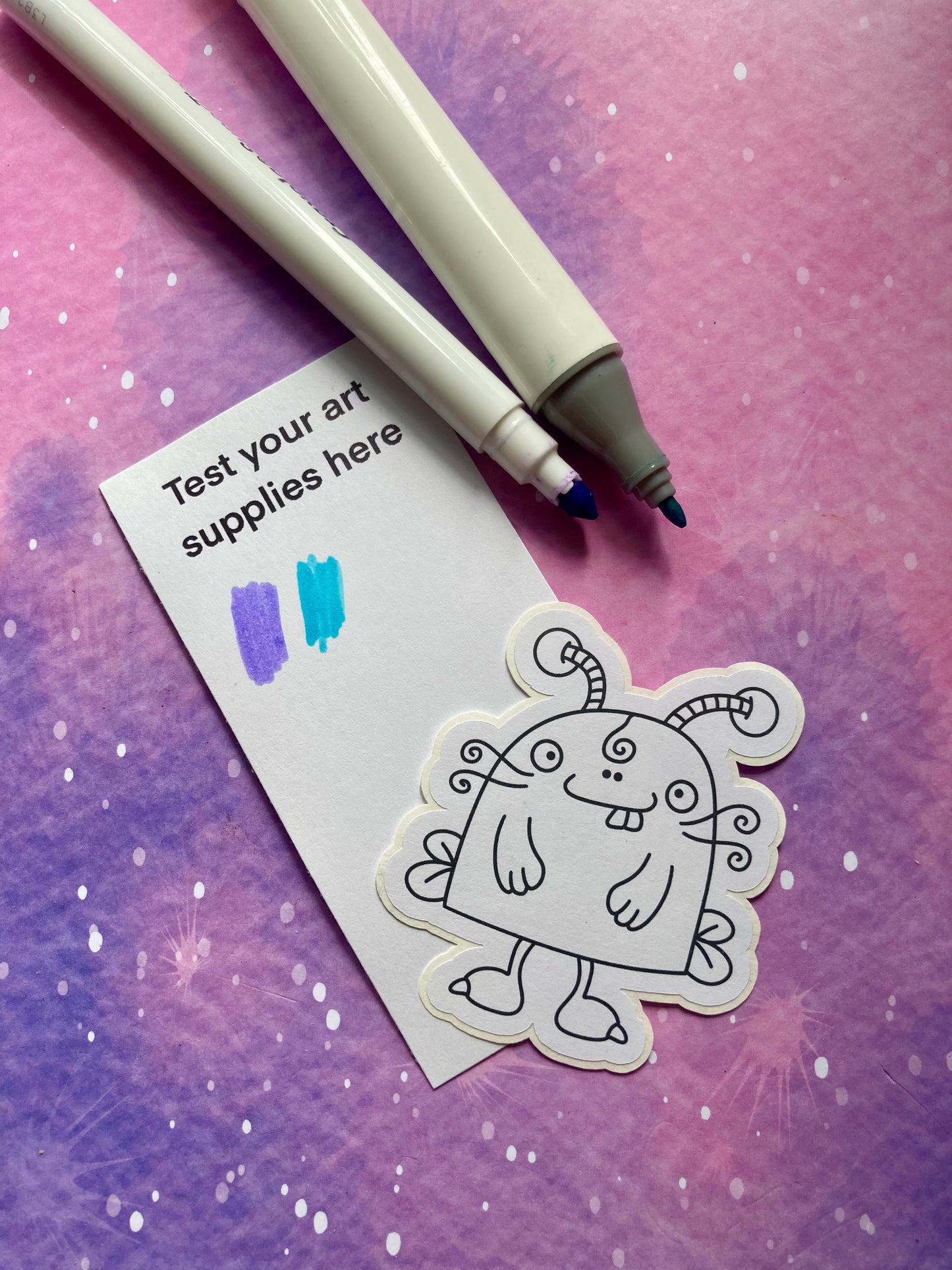 Colour Your Own Monster Stickers