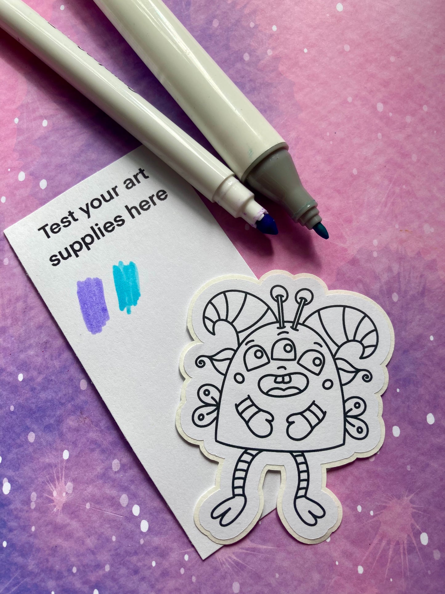 Colour Your Own Monster Stickers