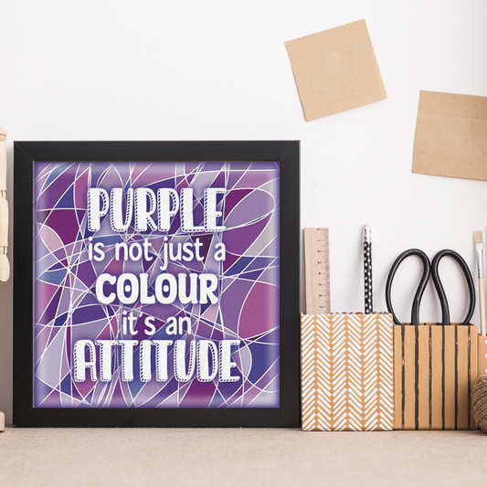 Purple Attitude Print