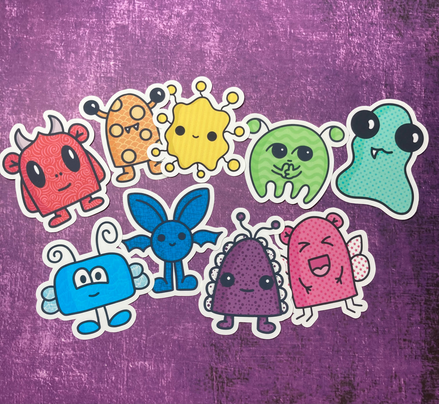 Rainbow of Monsters Stickers