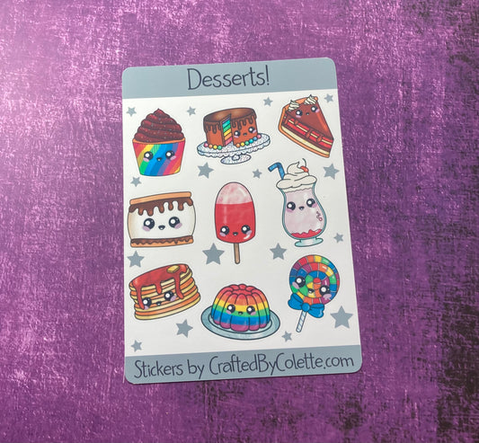 Desserts Sticker Sheet