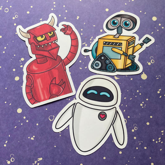 Fictional Robot Stickers