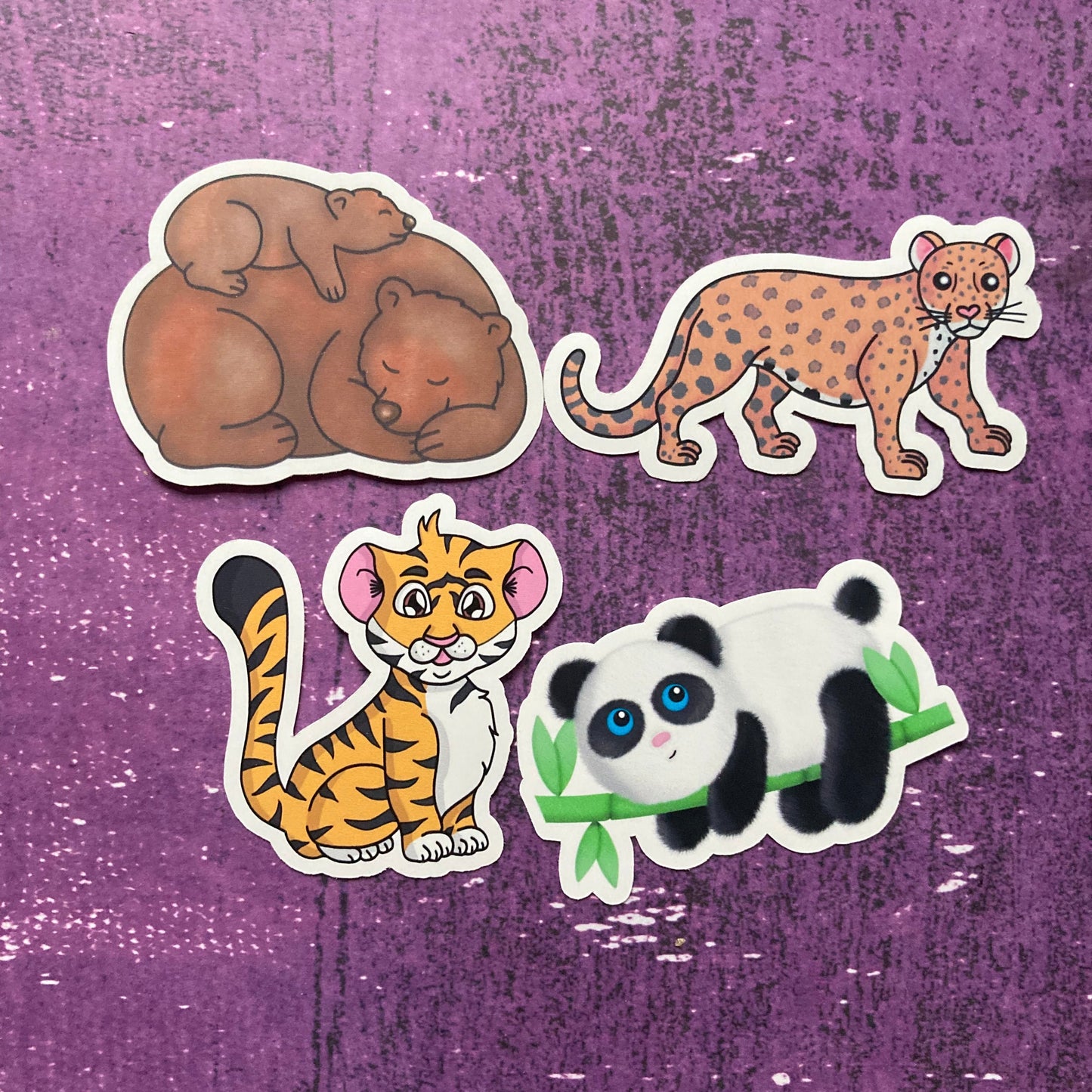 Lions Tigers and Bears Stickers